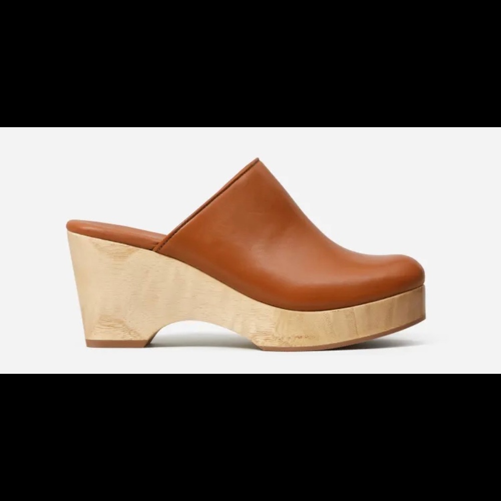 Everlane clogs brown (cognac) size 9.5